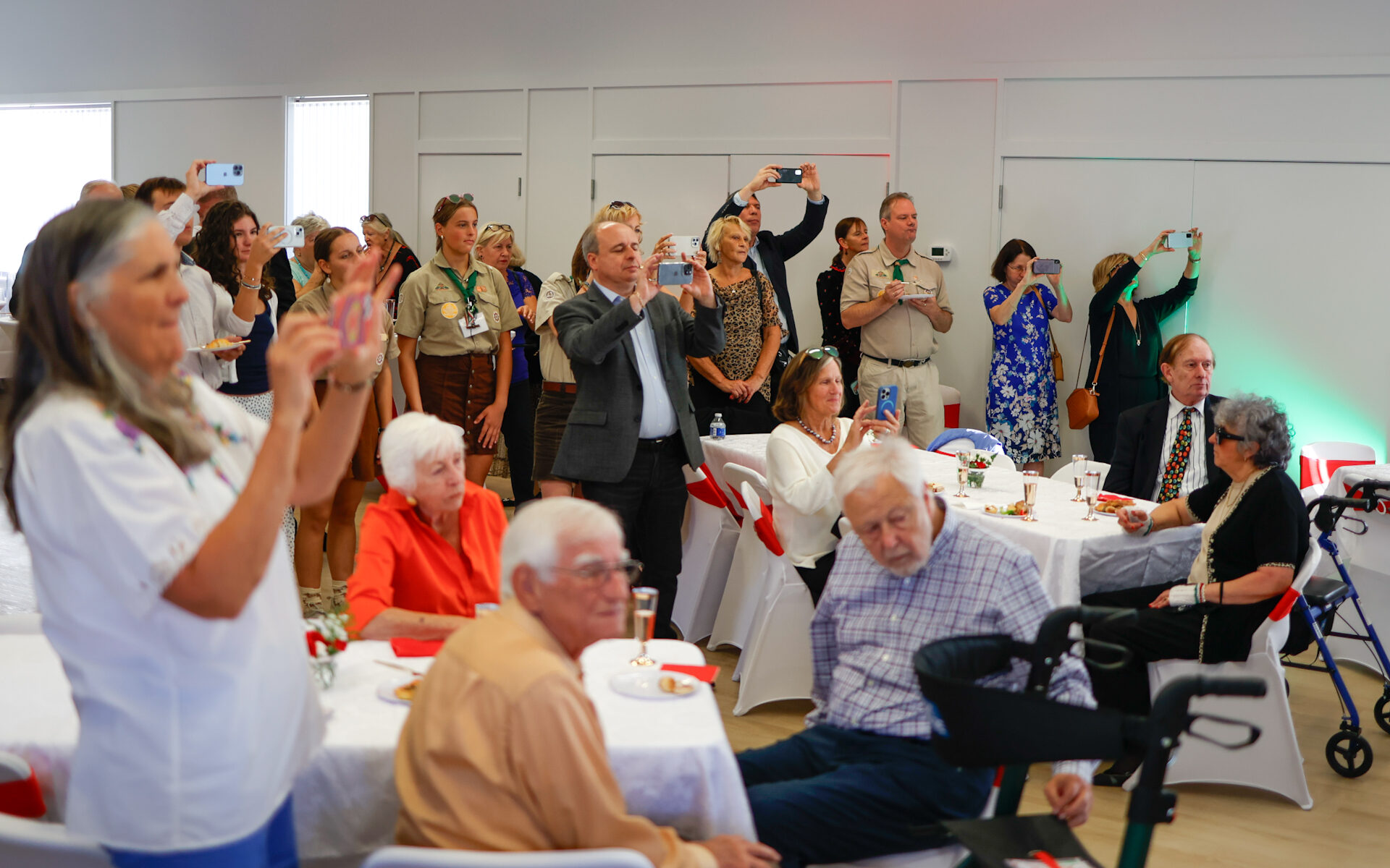 Audience viewing an event in the Cultural Center